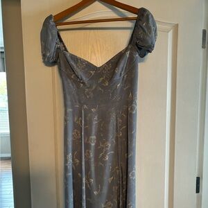 Aritzia Blue Midi Dress